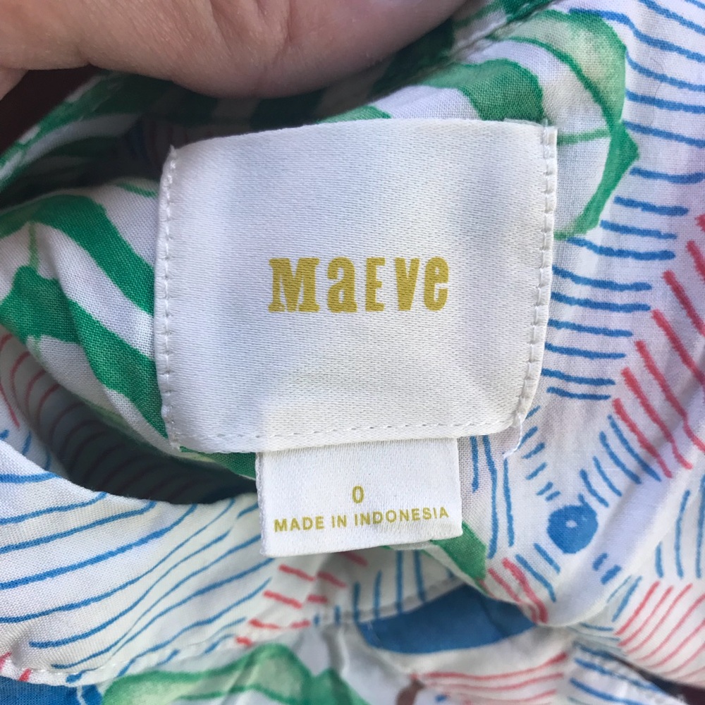 Anthropologie Maeve sunseeker umbrella print top - Picture 4 of 5